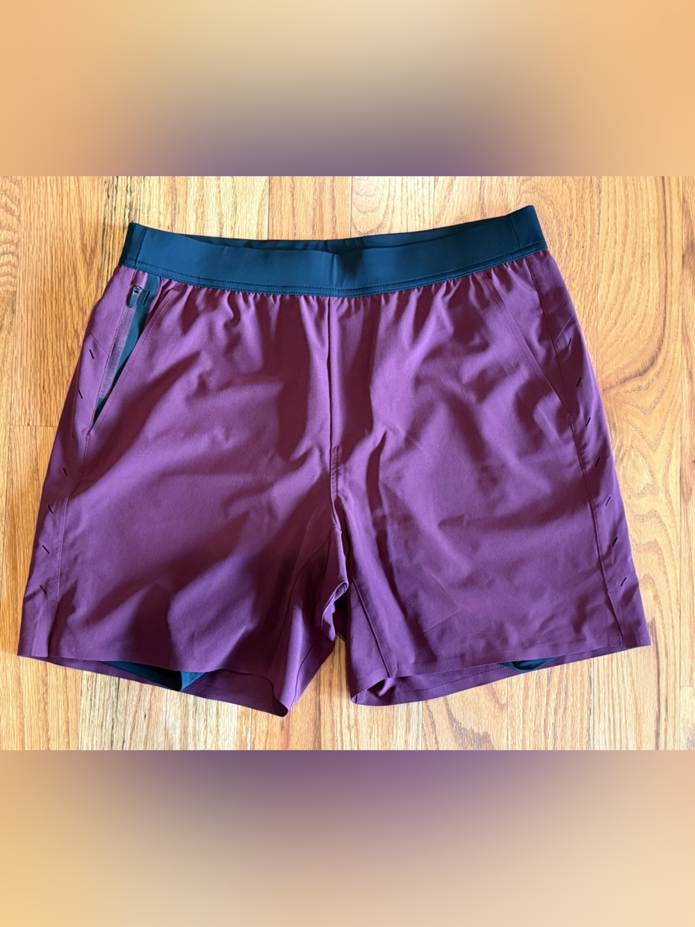 Ten Thousand Interval Short with Liner Maroon 7" - Men’s Size L Large